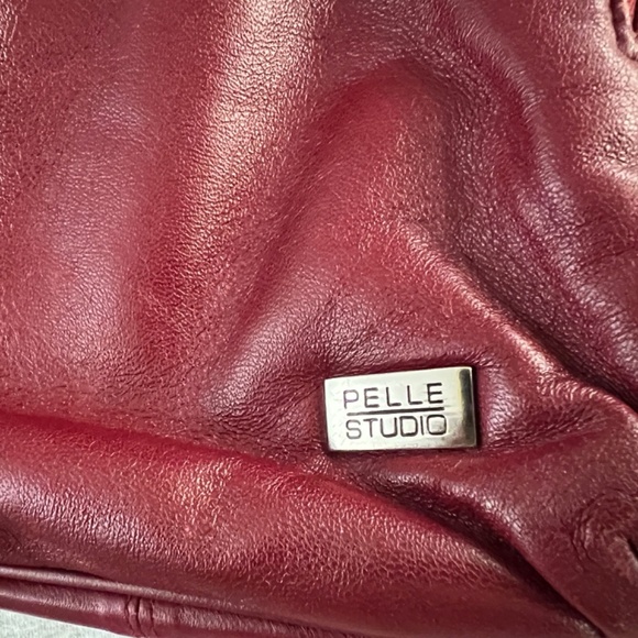 Pelle Studio Wilson\'s Leather Deep Red Backpack Adj. Straps Roomy Interior main image 12